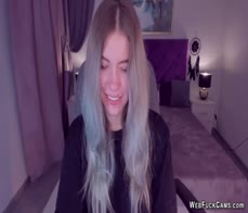 Blonde amateur Ukrainian teen SimaDark on webcam