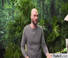 Shemale Camper gets analed by friend inside tent