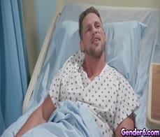 Roman Todd stretched slutty nurse Gracie Janes tight hole