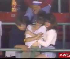 Amateur voyeur caught 3 way fingering at fenway