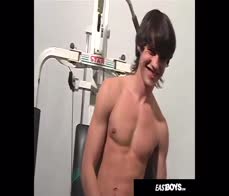 Hot hunk boy Enrico and his big cock wanking