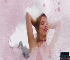 Petite latina teen model blonde Toni Maria solo striptease for Playboy