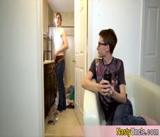 He just cant resist when Alex is taking a shower That tight ass and sexy body need to be used