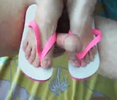 Con las chanclas puestas