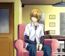 Sexy anime self masturbating and shoving vibrator