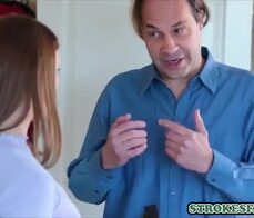 Stepdad fucks her stepdaughter hard because she asked for it