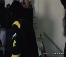 Japanese hardcore blowjob and fuck in the wareshouse