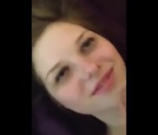 Gorgeous amateur teen gets a huge facial