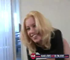 Morgan takes a facial cumshot after giving head