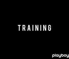 Glamorous european chick fucked outdoor by her trainer