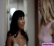 Enjoy this three horny lesbians having sex on the bed