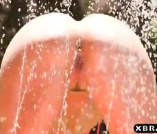 Huge erect cock goes deep inside that big round ass