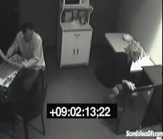 Secret pissing slut screws over her colleague