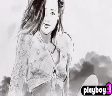 Perfect small tits MILF Anetta Keys posing outdoor after hot striptease