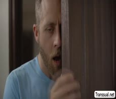 Perv dude had a chance to fuck friends shemale girlfriend