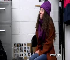 Latina fucked by mall cop for stealing makeup