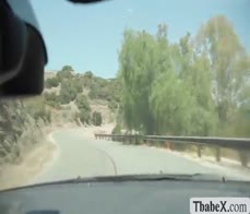 Handsome stranger picks and analed TS hitchhiker