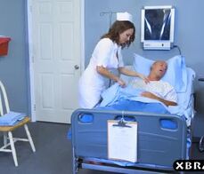 Big ass nurse beauty Lily Love rides patients big dick