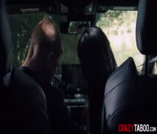 Stepson fucks desperate MILF stepmom after he dressed stepdads uniform