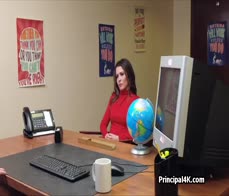 Eating out and fucking hot milf in the office