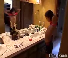 Hot teen fingers her pussy in delicious masturbation