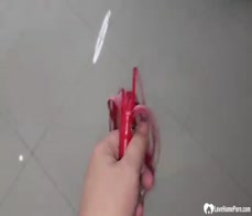 Babe lets me cum over her pussy