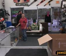 Puppy lover nailed by nasty pawn keeper