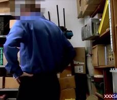 Cute and petite shoplifter punish fuck