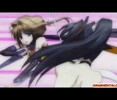 Caught hentai girl in the net and hard fucked by shemale