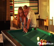 Sexy Ginger Breaks All the Billiard Room Rules