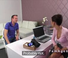 The casting woman requires my dick