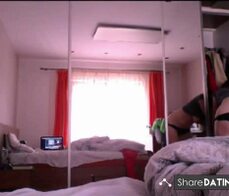 Irish girl having fun on webcam