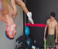 Gays met in gym anal fucking went back home
