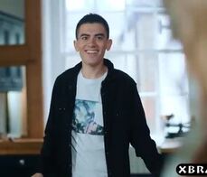 Stepmom and busty MILF friend share her stepsons young cock