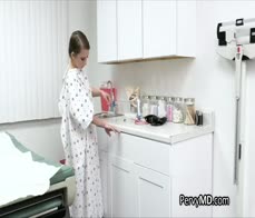 Squirting therapy at the doctors ordination