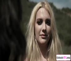 Big tits lesbian pussy licking and fingering blonde homeless