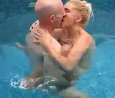 Inside pool with 7 orgasm