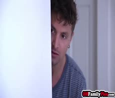 Spooky stepbro Jay Romero fucked hot big tits teen stepsister Rissa May