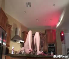 Courney James with natural tits Cream Show