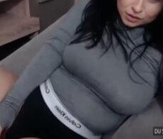 Boobs jiggling as she cum