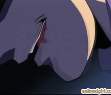 Bondage hentai maid standing wetpussy fucked from behind