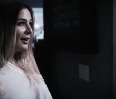 Horny blonde stepsister tricks her bro into taboo sex