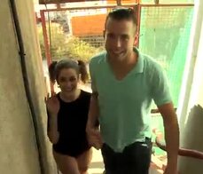 CHICAS LOCA - Hot tattooed teen Latina gets fucked and cummed on during outdoor sex