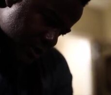 Tiny blonde losing her virginity to her black stepdad