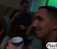 Naughty babes played spin the bottle