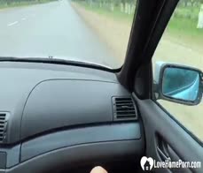 Beautiful babe gets fucked in my car