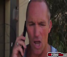 Stepdad takes care of hot stepdaughter on his own way that hot teen liked