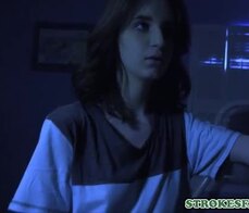 Stepdaughter sleepover ends in a secret fuck