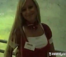 Fucking hot blond german stewardess public hot cumshot