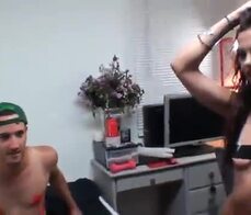 Amateur college teens having hot sex at a dorm party